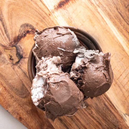 ninja creami protein ice cream the best chocolate coconut swirl flavor