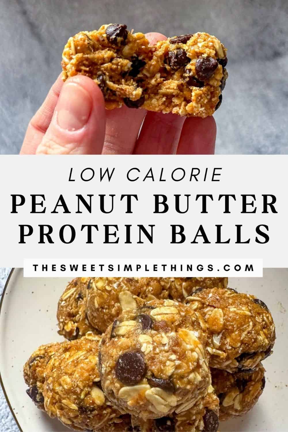 Easy Peanut Butter Low Calorie Protein Ball Recipe The Sweet, Simple