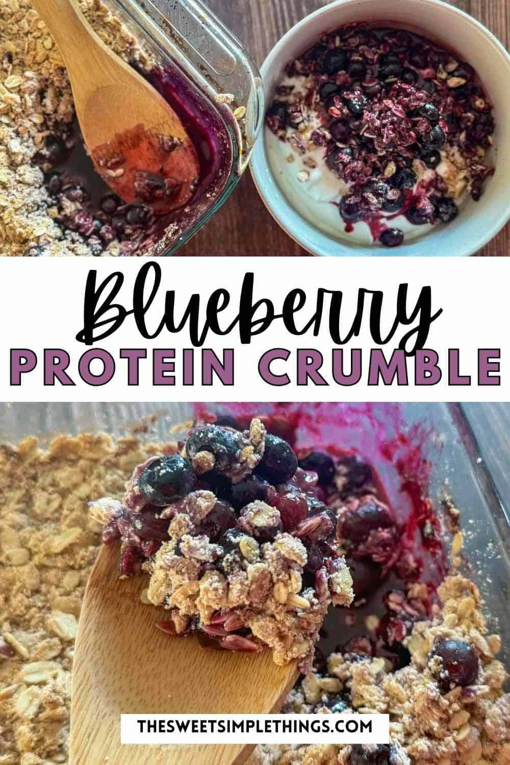 High Protein Blueberry Crumble Delicious Breakfast Recipe