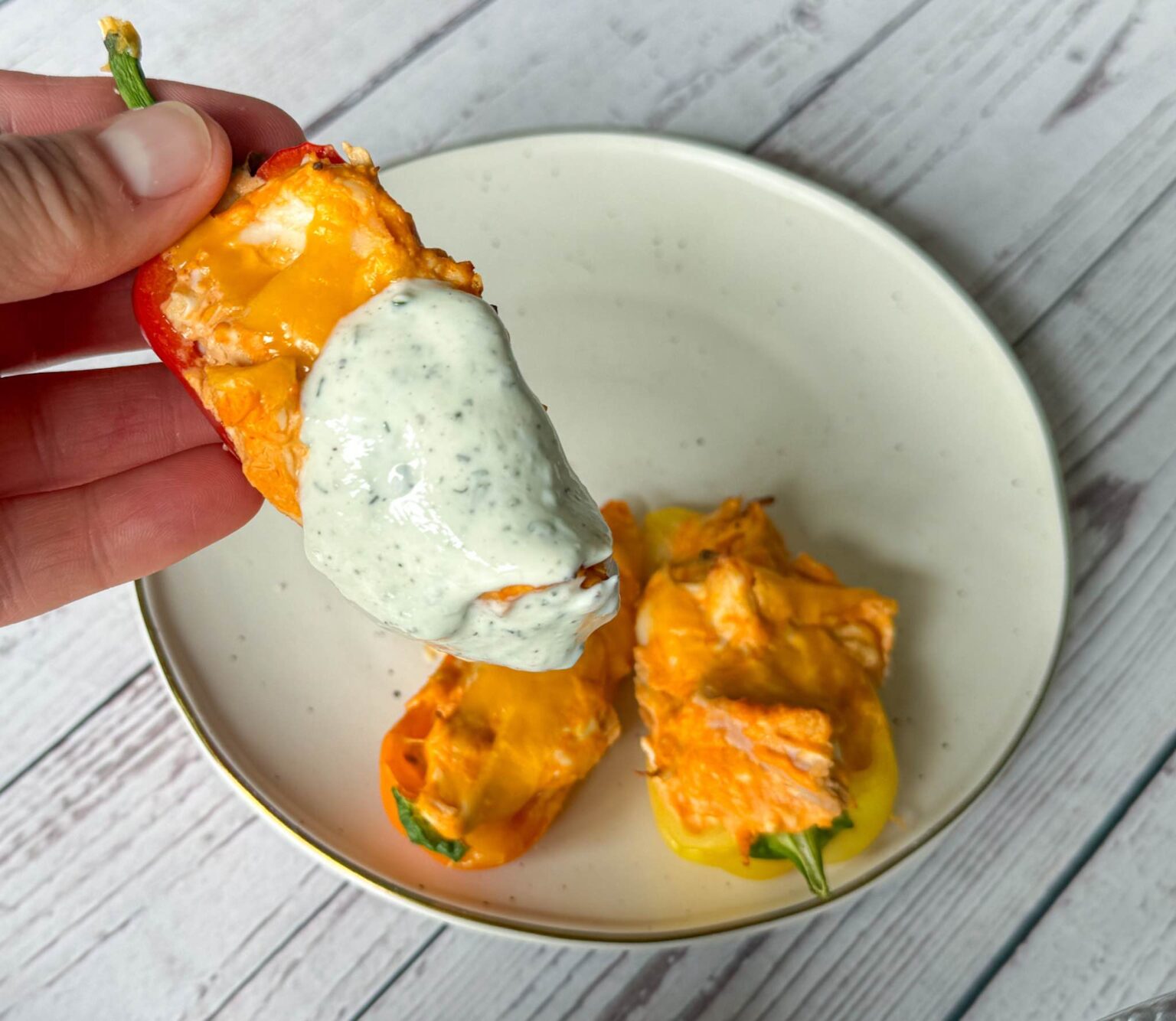 Creamy Protein Ranch Dressing - Healthier Ranch Dip - The Sweet, Simple ...