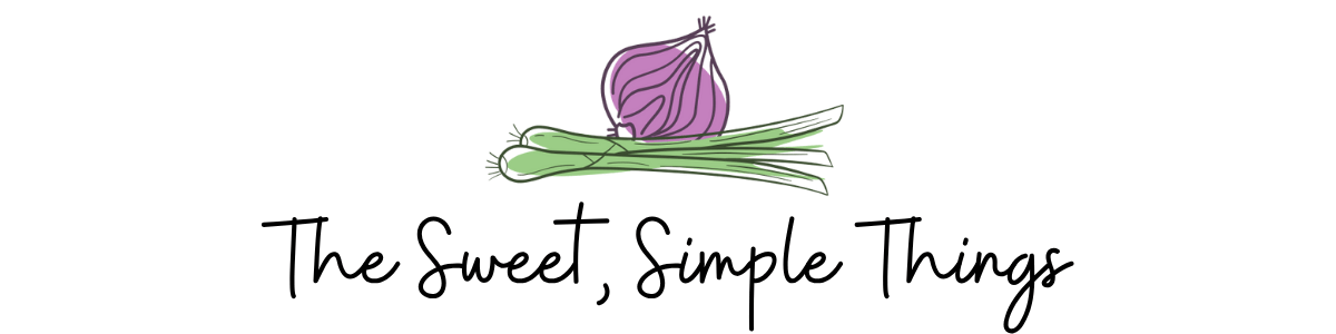 turnip and celery clip art with the sweet, simple things text