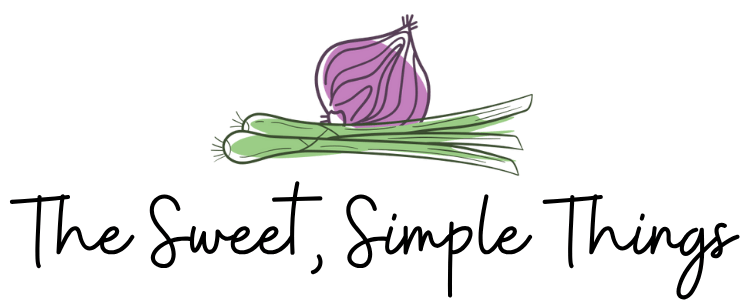 turnip and celery clip art with the sweet, simple things text